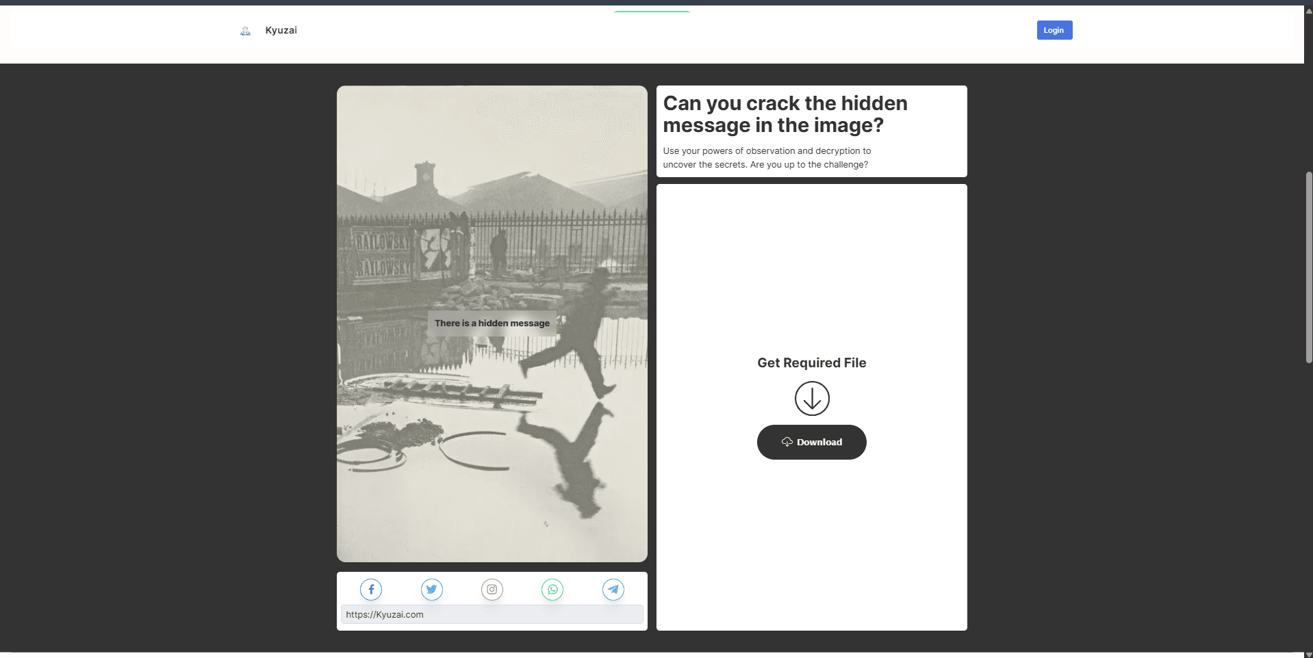 Anzen app encryption interface with secure upload